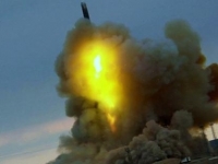 Запуск межконтинентальной баллистической ракеты РС-18 'Стилет'